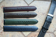 Load image into Gallery viewer, Genuine Leather Military Watch Strap Bright Night B1
