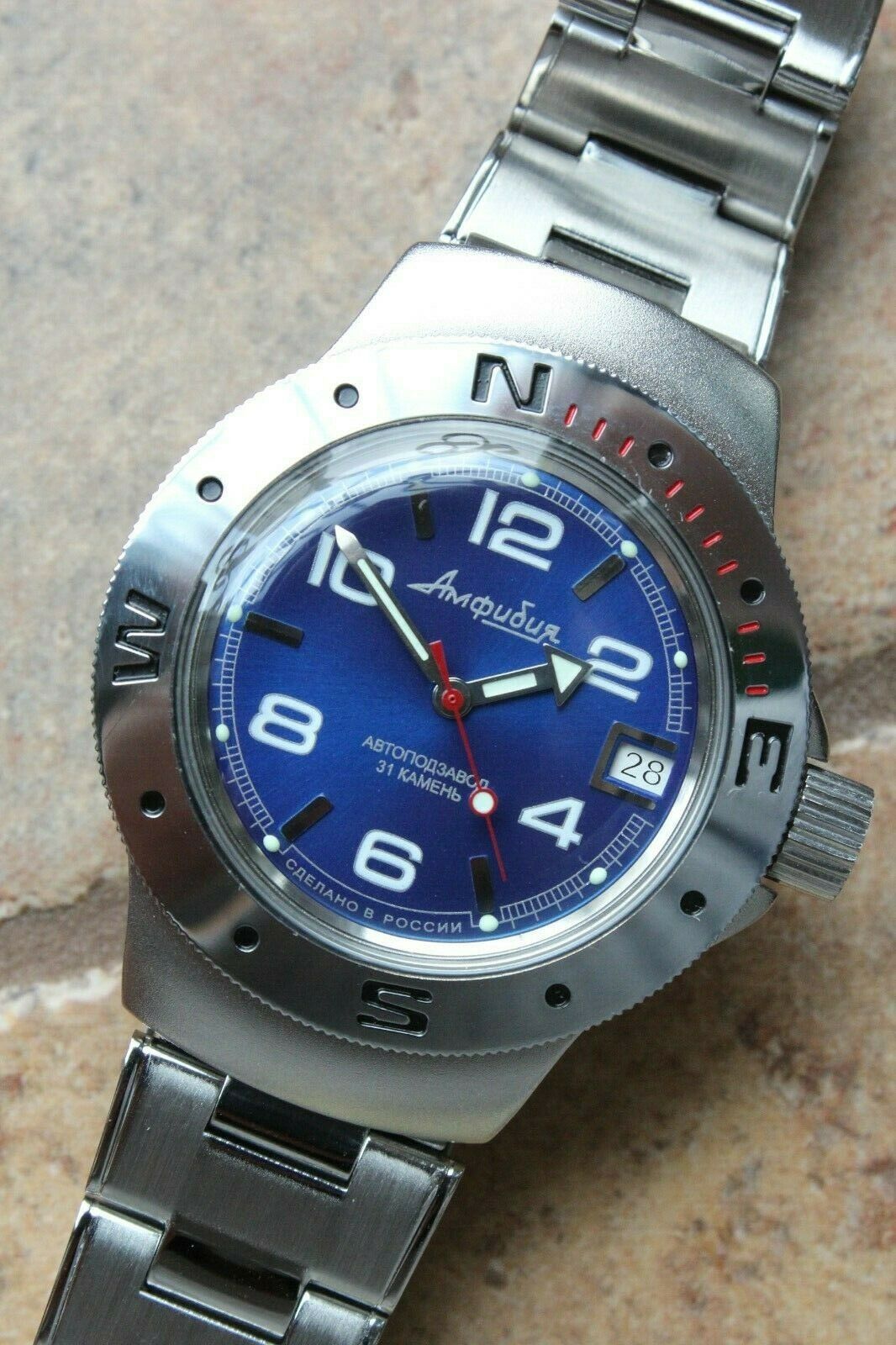 Vostok Amphibian Auto Mechanical Diver wrist watch 060432