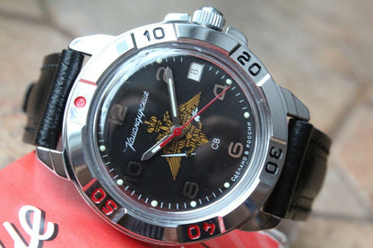 Vostok Komandirsky Military Wrist Watch # 431627 NEW