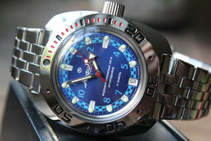 Russian Mechanical Automatic Wrist Watch VOSTOK AMPHIBIAN DIVER 710440