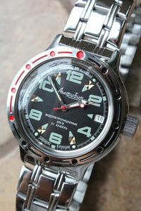 Russian Mechanical Automatic Wrist Watch VOSTOK AMPHIBIAN DIVER 420334