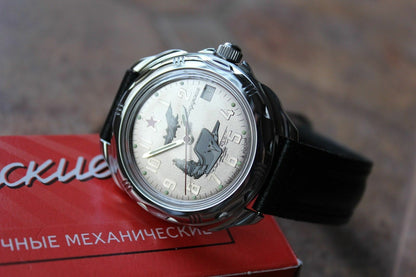 Vostok Komandirsky Russian Military Wrist Watch # 211402 NEW