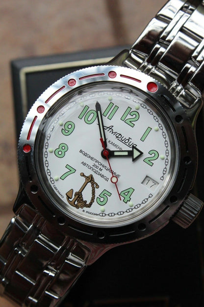 Russian Mechanical Automatic Wrist Watch VOSTOK AMPHIBIAN DIVER 420381