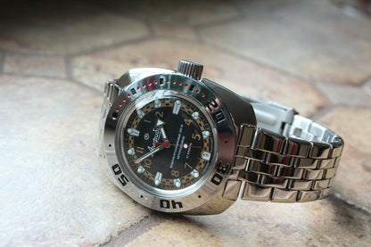 Russian Mechanical Automatic Wrist Watch VOSTOK AMPHIBIAN DIVER 710469