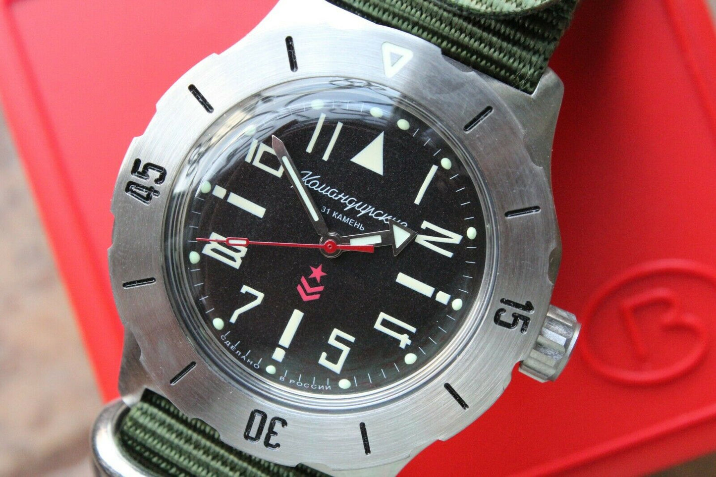 Vostok Komandirsky Mechanical Automatic Wrist Watch K-35 350747