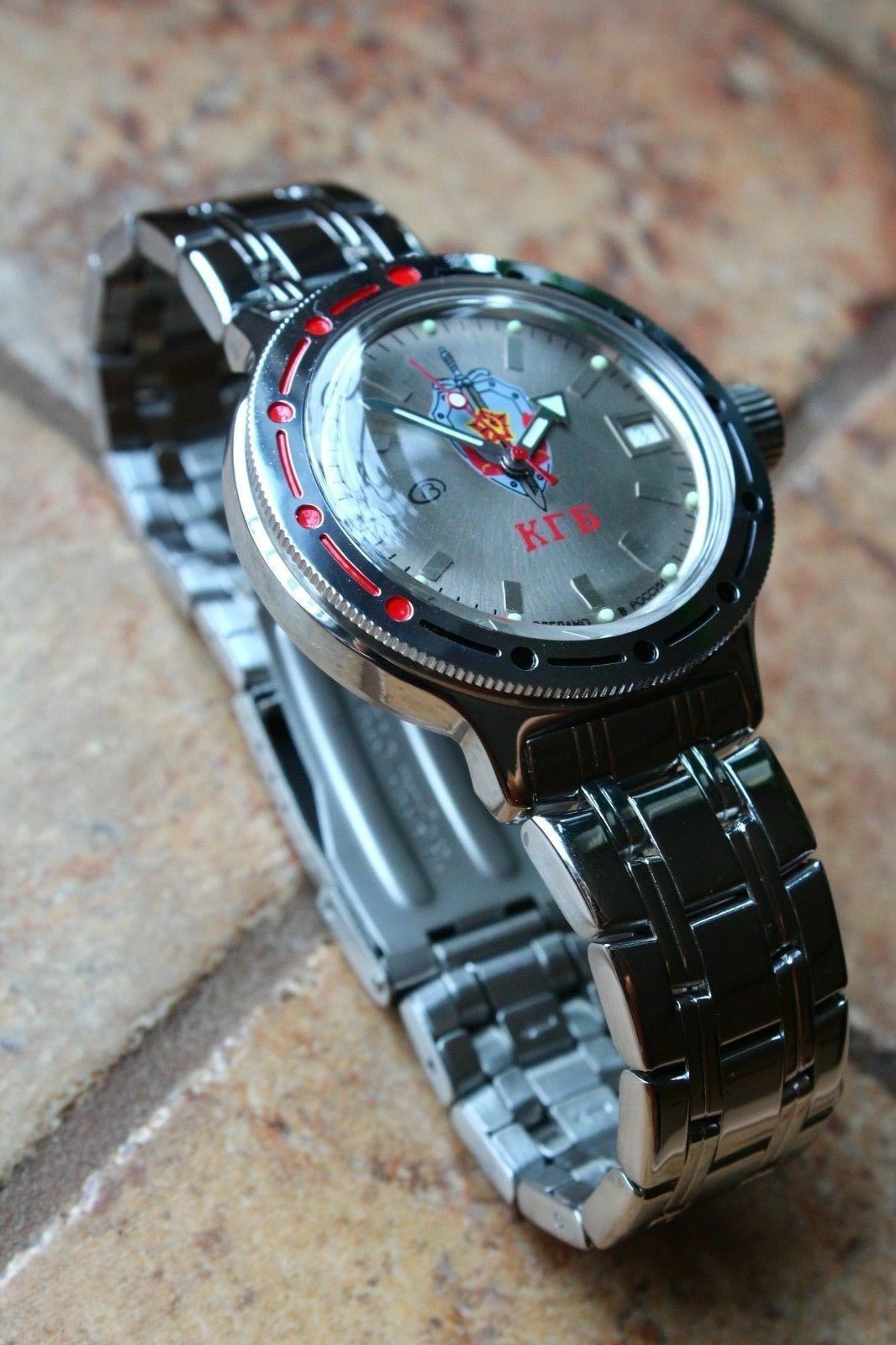Russian Mechanical Automatic Wrist Watch VOSTOK AMPHIBIAN DIVER 420892