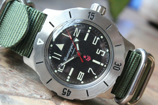Vostok Komandirsky Mechanical Automatic Wrist Watch K-35 350747