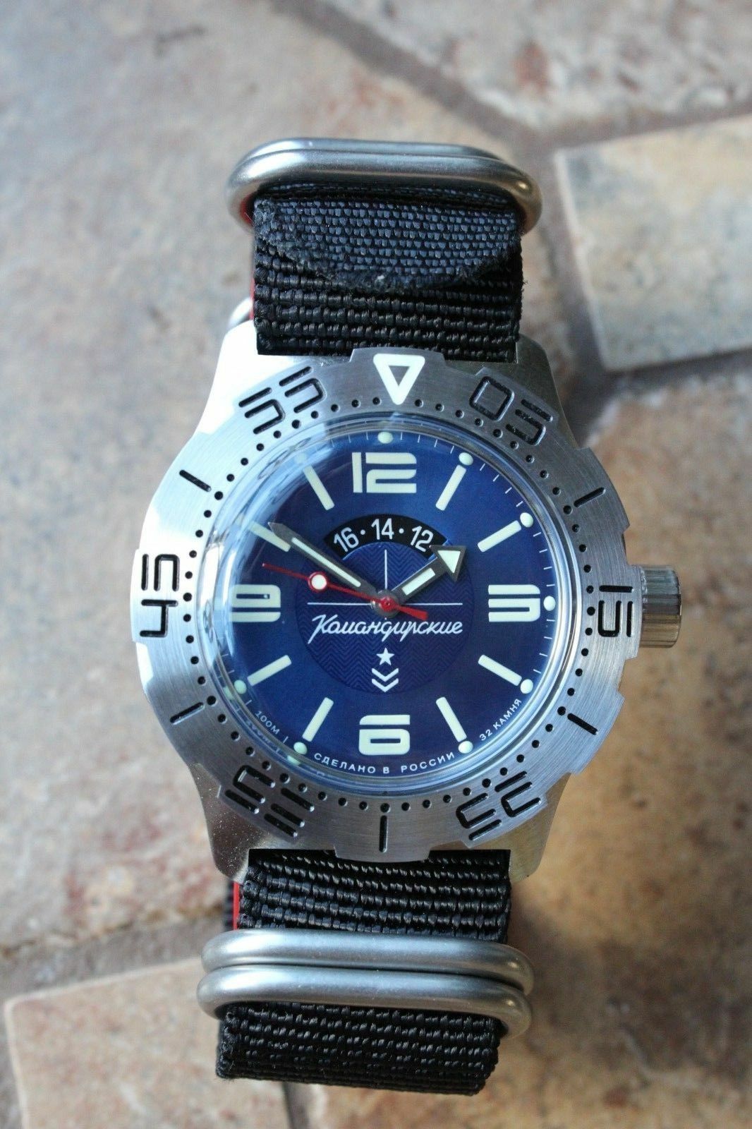 Vostock Komandirsky Mechanical Automatic Wrist Watch K-35 350669