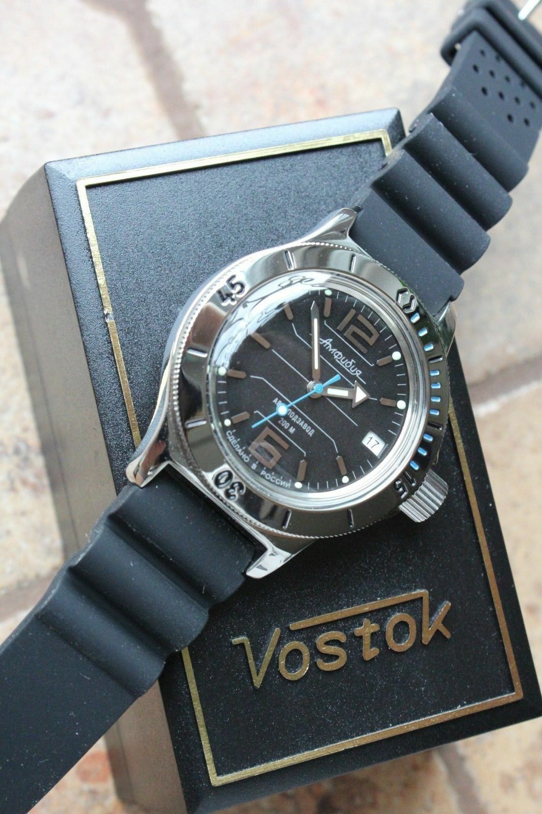 Russian Mechanical Automatic Wrist Watch VOSTOK AMPHIBIAN DIVER 120695