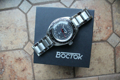 Vostok Komandirsky 030936 Russian Automatic Military Wrist Watch 24 Hours