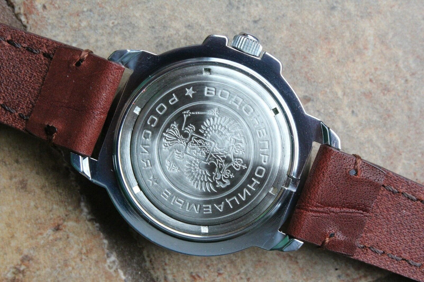 Vostok Komandirsky Military Wrist Watch Premium Leather Band # 431831-l2 NEW