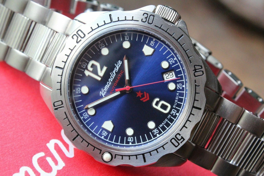 Vostok Komandirsky Russian K-34 Military wristwatches NEW 480514