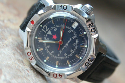 Vostok Komandirskie Mechanical Military Russian wrist watch Star 811398