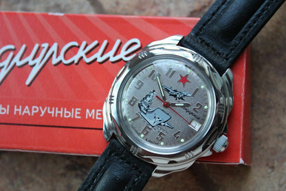 Vostok Komandirsky Russian Military Wrist Watch # 211402 NEW