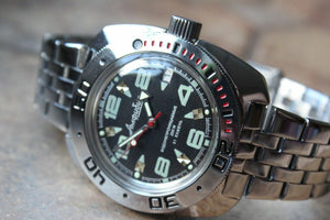 Russian Mechanical Automatic Wrist Watch VOSTOK AMPHIBIAN DIVER 710334