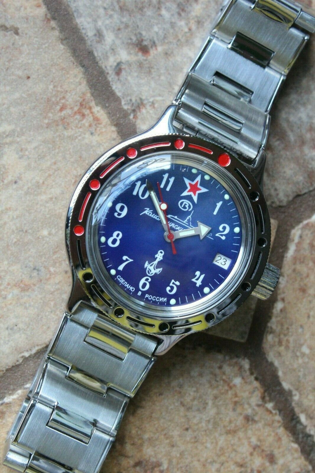 Russian Mechanical Automatic Wrist Watch VOSTOK AMPHIBIAN DIVER 420289