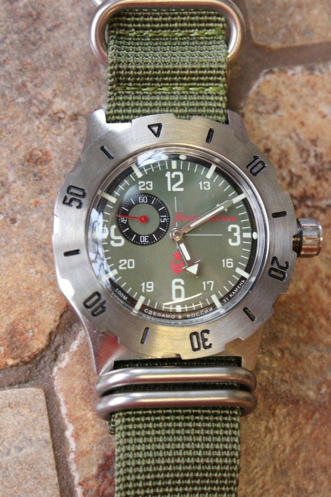 Vostok Komandirsky Mechanical Automatic Wrist Watch K-35 350501