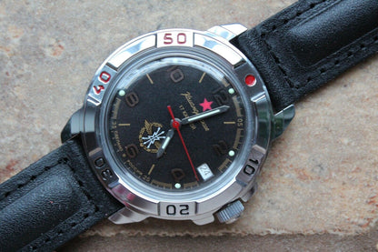 Vostok Komandirsky Military Wrist Watch # 431296 NEW