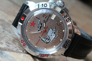 Vostok Komandirsky Military Wrist Watch # 431402 NEW