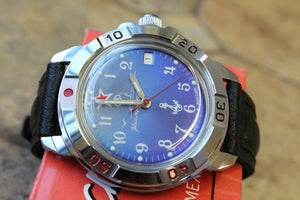 Vostok Komandirsky Military Wrist Watch # 431289 NEW