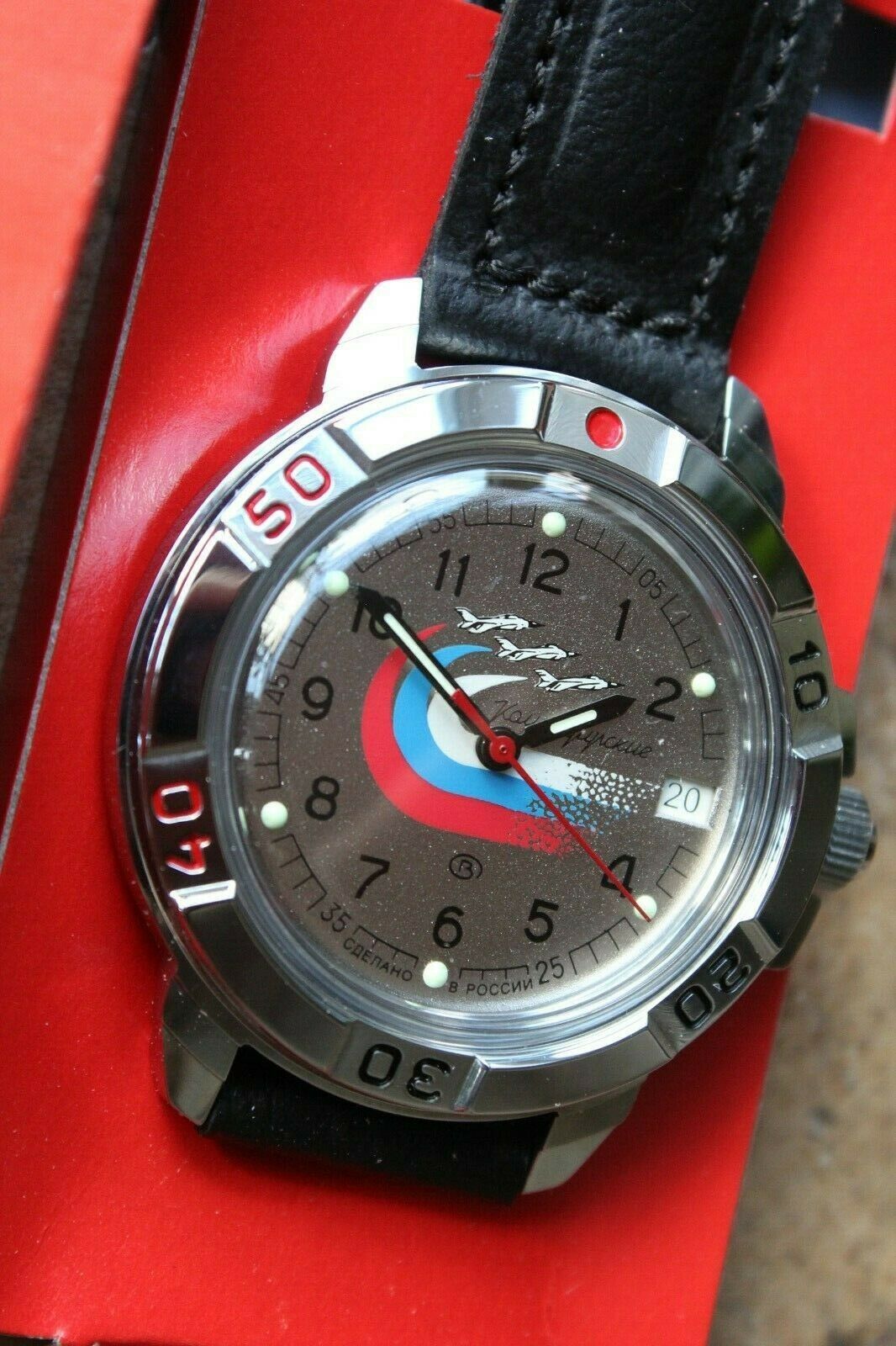 Vostok Komandirsky Military Wrist Watch # 431562 NEW