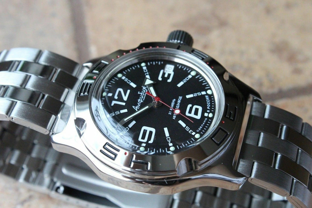 Russian Mechanical Automatic Wrist Watch VOSTOK AMPHIBIAN DIVER 100315
