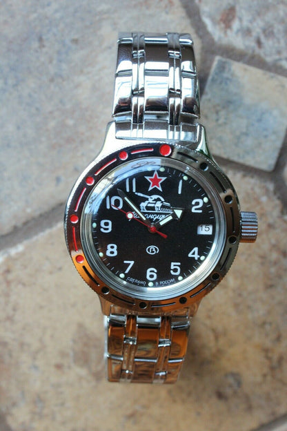 Russian Mechanical Automatic Wrist Watch VOSTOK AMPHIBIAN DIVER 420306