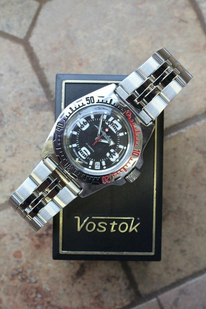 Vostok Amphibian Russian Auto diver wrist watch 110903