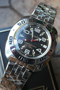 Russian Mechanical Automatic Wrist Watch VOSTOK AMPHIBIAN DIVER 710335
