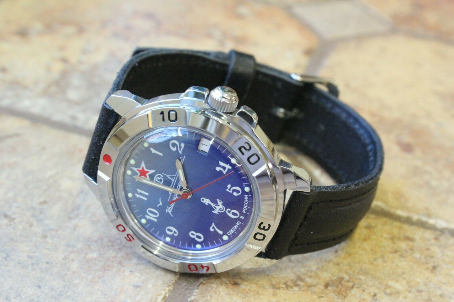 Vostok Komandirsky Military Wrist Watch # 431289 NEW
