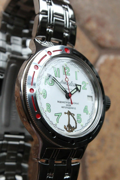 Russian Mechanical Automatic Wrist Watch VOSTOK AMPHIBIAN DIVER 420381