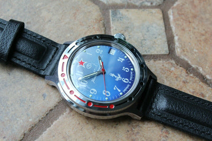 Vostok Komandirsky Auto Russian Military Wrist Watch # 921289 NEW