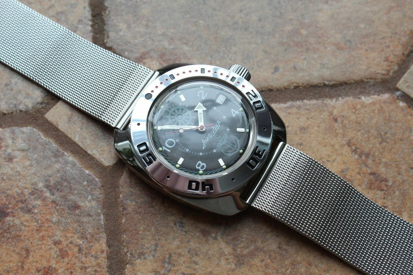 Vostok Amphibian Marine limited Russia wrist watch 710526-S1