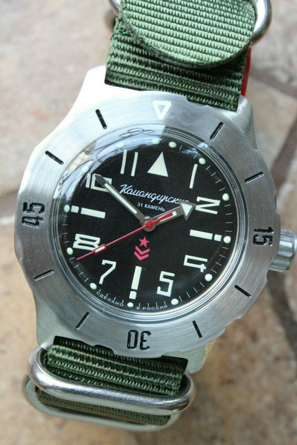Vostok Komandirsky Mechanical Automatic Wrist Watch K-35 350747