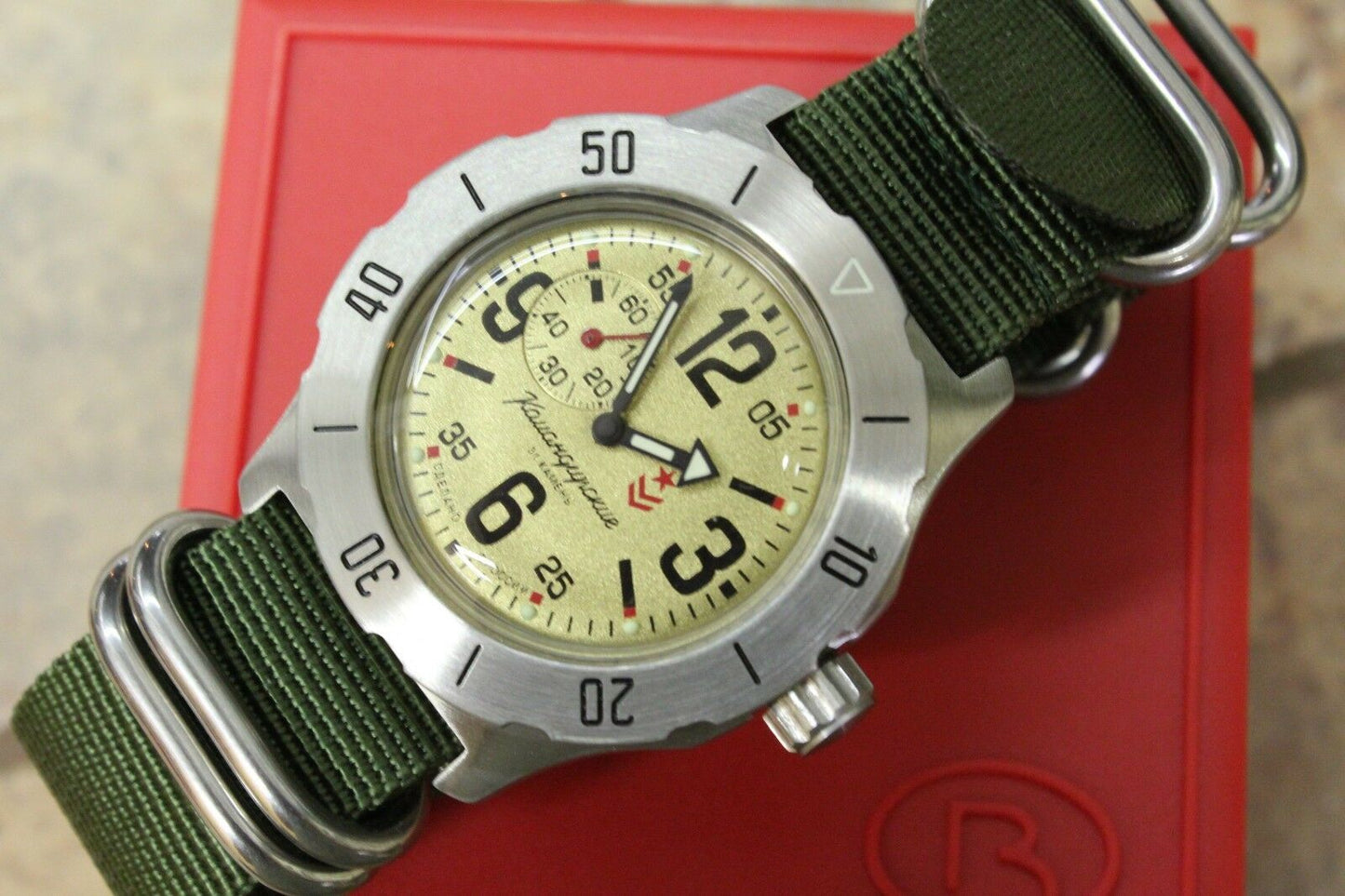 Vostok Komandirsky Mechanical Automatic Wrist Watch K-35 350749