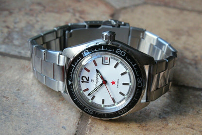 Vostok Komandirsky Auto Russian Military Wrist Watch # 020739 NEW