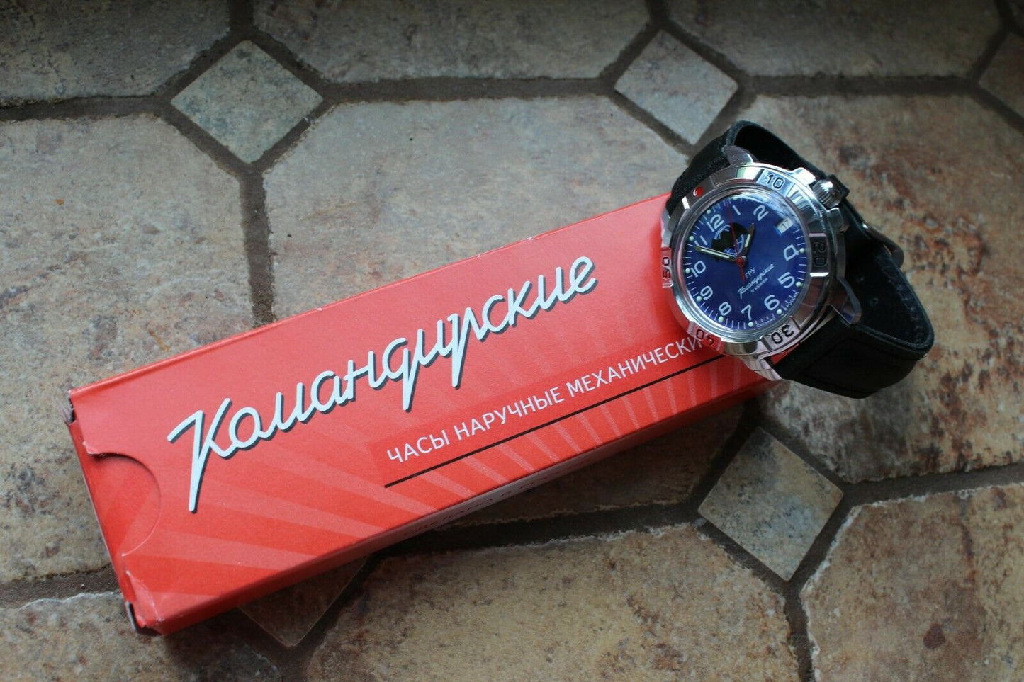 Vostok Komandirsky Russian Military Mechanical Wrist Watch GRU Bat 431874