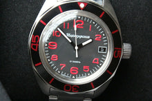 Load image into Gallery viewer, Vostok Komandirsky 030786B Russian Mechanical Automatic Military Wrist Watch Red
