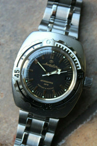 Vostok Amphibian Diver Mechanical Automatic Wrist Watch 090679