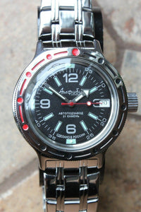 Russian Mechanical Automatic Wrist Watch VOSTOK AMPHIBIAN DIVER 420640