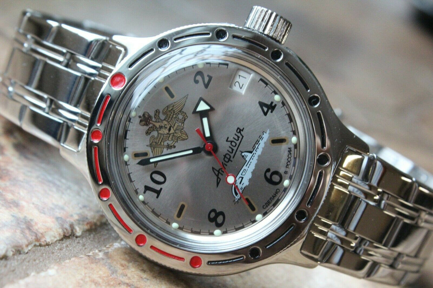 Russian Mechanical Automatic Wrist Watch VOSTOK AMPHIBIAN DIVER 420392