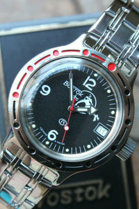 Russian Mechanical Automatic Wrist Watch VOSTOK AMPHIBIAN DIVER 420634