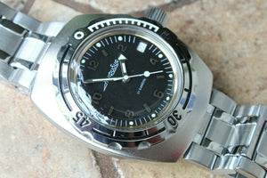 Russian Mechanical Automatic Wrist Watch VOSTOK AMPHIBIAN DIVER Custom 090366