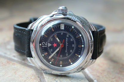 Vostok Komandirsky Russian Military Wrist Watch # 211398 NEW