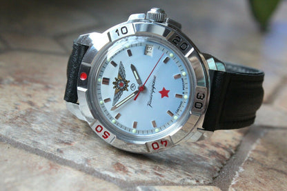 Vostok Komandirsky Military Wrist Watch # 431290 NEW