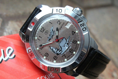 Vostok Komandirsky Military Wrist Watch # 431817 NEW