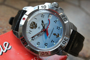 Vostok Komandirsky Military Wrist Watch # 431619 NEW