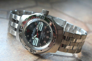 Russian Mechanical Automatic Wrist Watch VOSTOK AMPHIBIAN DIVER 160559