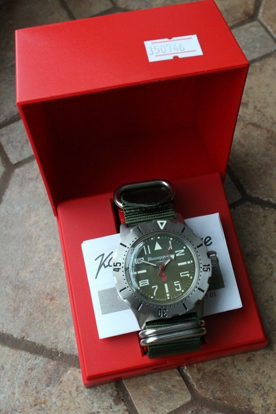 Vostok Komandirsky Mechanical Automatic Wrist Watch K-35 350746