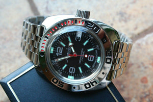 Russian Mechanical Automatic Wrist Watch VOSTOK AMPHIBIAN DIVER 710640